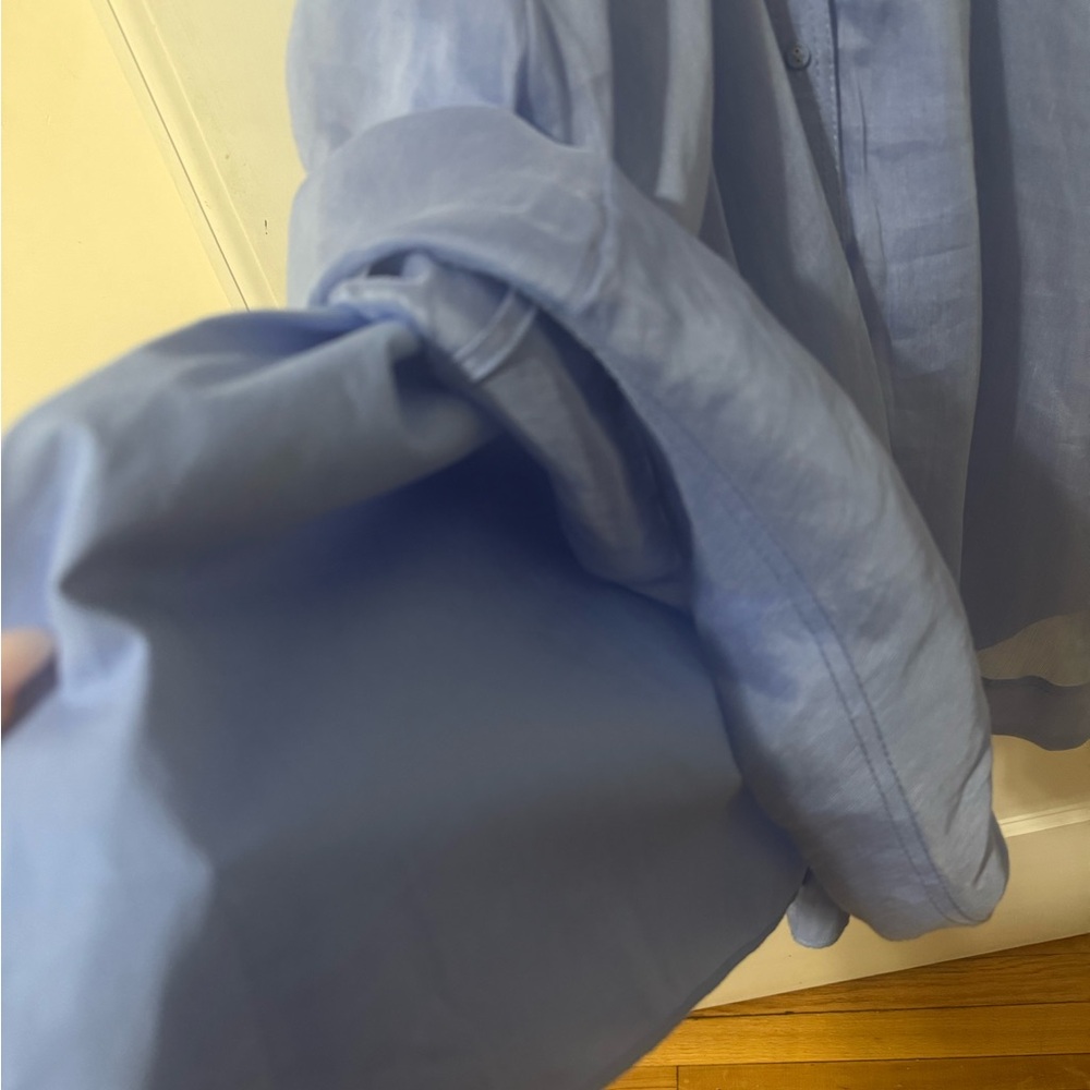 Aje Iris Pleated Bib Midi Dress Mist Blue, size 8 AUS or US S - Picture 10 of 13